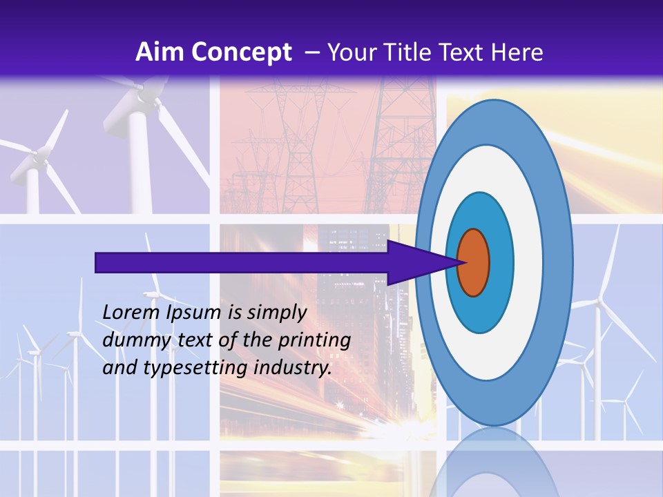 A Bunch Of Windmills Are Shown In This Presentation PowerPoint Template