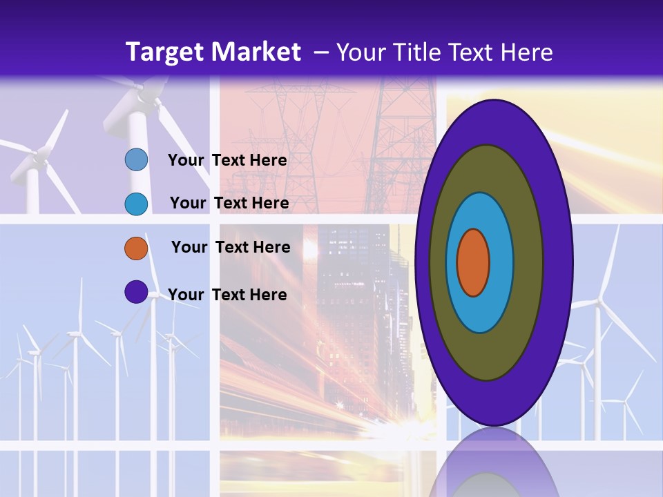 A Bunch Of Windmills Are Shown In This Presentation PowerPoint Template