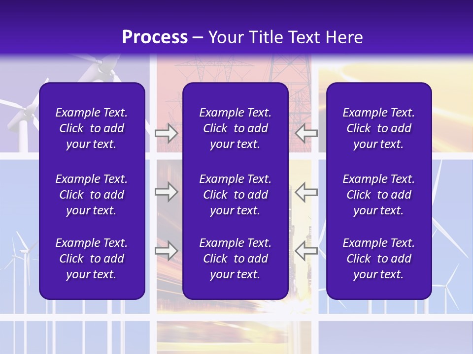 A Bunch Of Windmills Are Shown In This Presentation PowerPoint Template