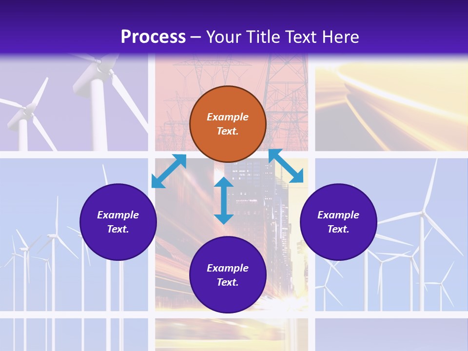 A Bunch Of Windmills Are Shown In This Presentation PowerPoint Template