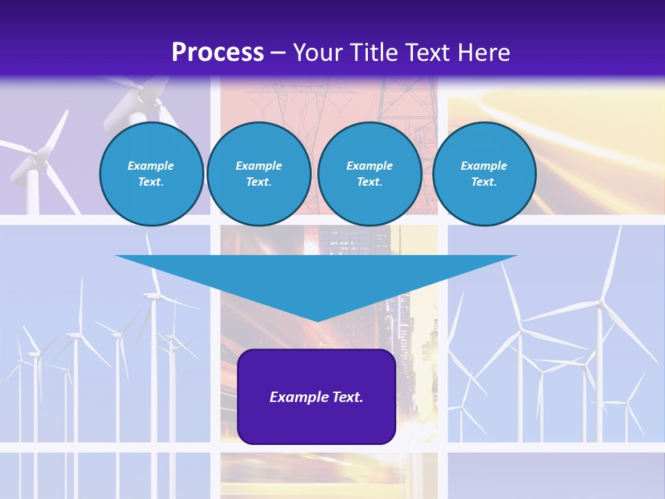 A Bunch Of Windmills Are Shown In This Presentation PowerPoint Template