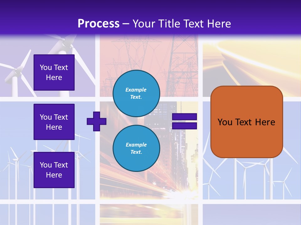 A Bunch Of Windmills Are Shown In This Presentation PowerPoint Template