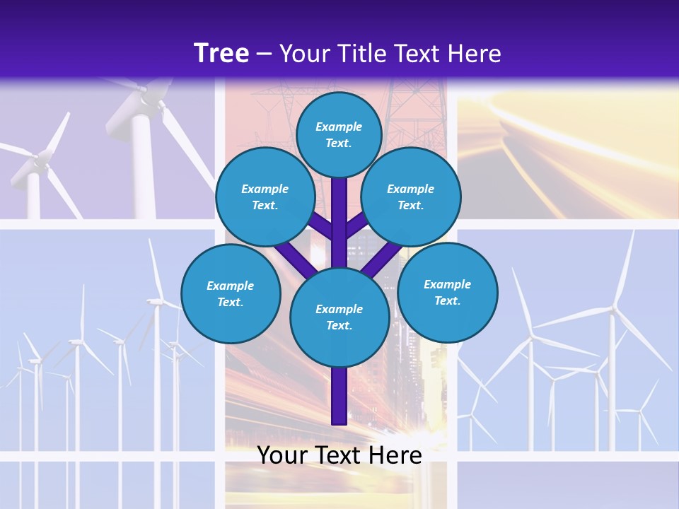 A Bunch Of Windmills Are Shown In This Presentation PowerPoint Template