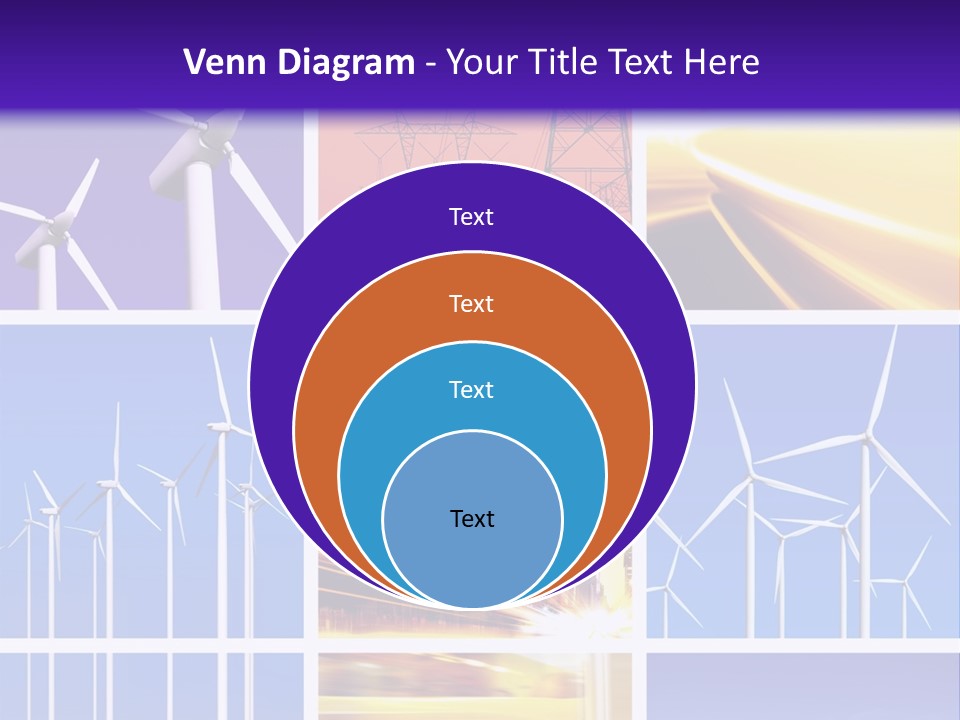 A Bunch Of Windmills Are Shown In This Presentation PowerPoint Template