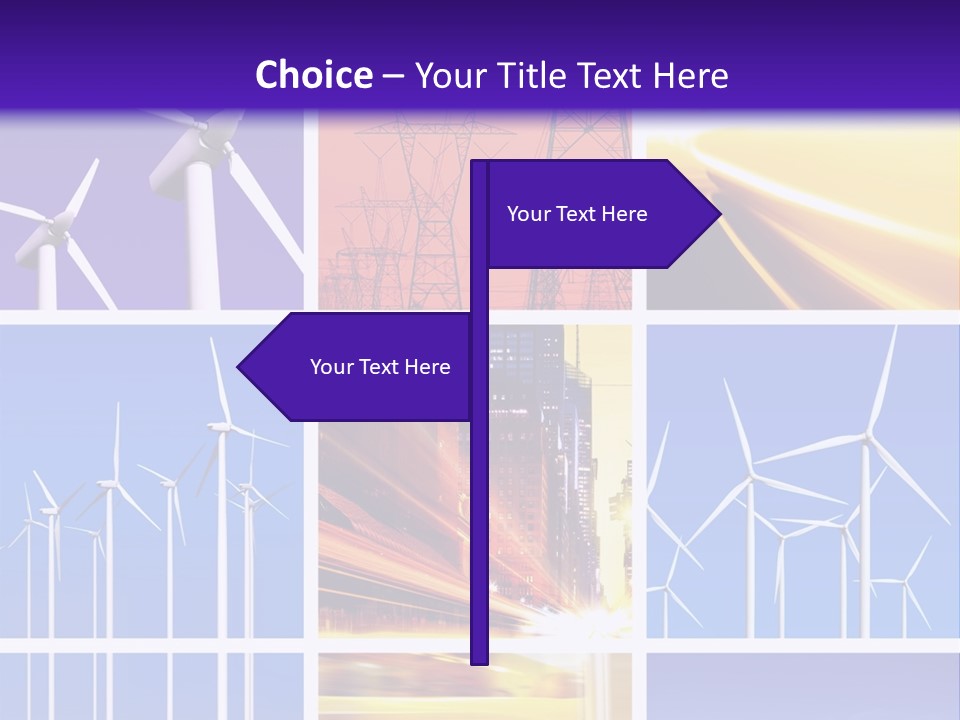 A Bunch Of Windmills Are Shown In This Presentation PowerPoint Template