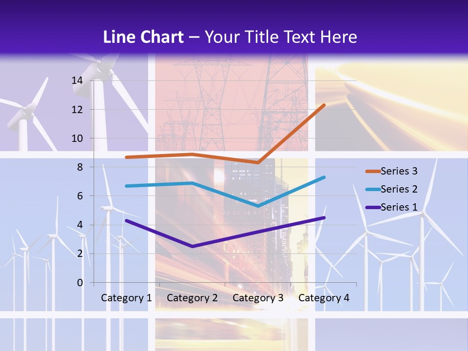 A Bunch Of Windmills Are Shown In This Presentation PowerPoint Template