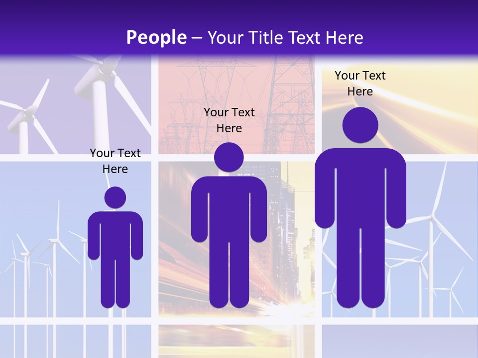 A Bunch Of Windmills Are Shown In This Presentation PowerPoint Template