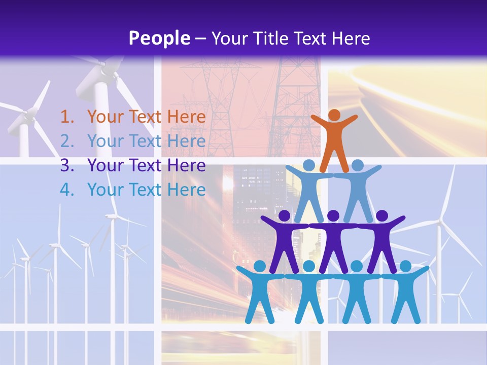 A Bunch Of Windmills Are Shown In This Presentation PowerPoint Template