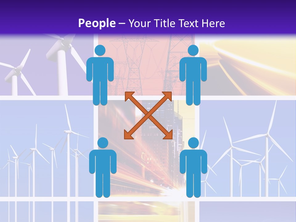 A Bunch Of Windmills Are Shown In This Presentation PowerPoint Template