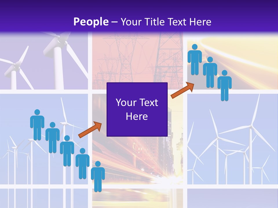 A Bunch Of Windmills Are Shown In This Presentation PowerPoint Template