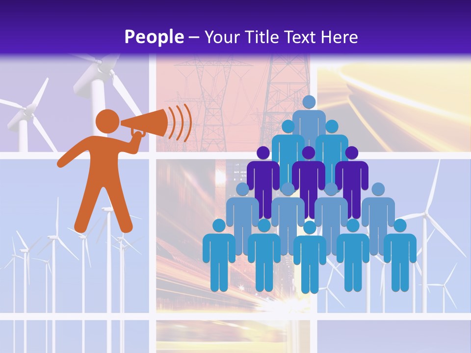 A Bunch Of Windmills Are Shown In This Presentation PowerPoint Template