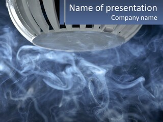 Smoke Coming Out Of A Frying Pan On Top Of A Stove PowerPoint Template