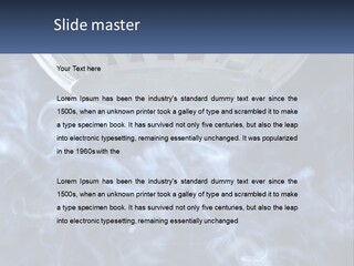 Smoke Coming Out Of A Frying Pan On Top Of A Stove PowerPoint Template