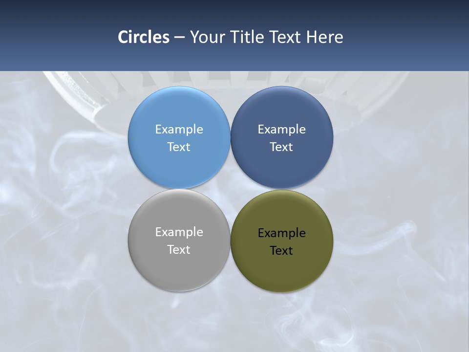 Smoke Coming Out Of A Frying Pan On Top Of A Stove PowerPoint Template