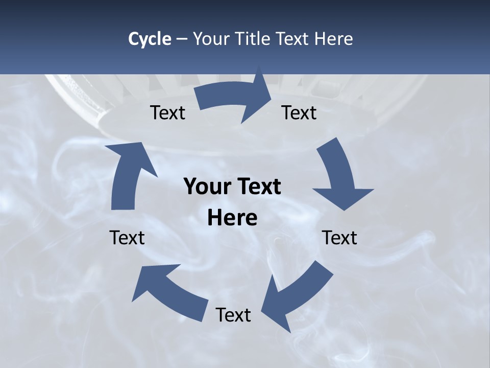 Smoke Coming Out Of A Frying Pan On Top Of A Stove PowerPoint Template