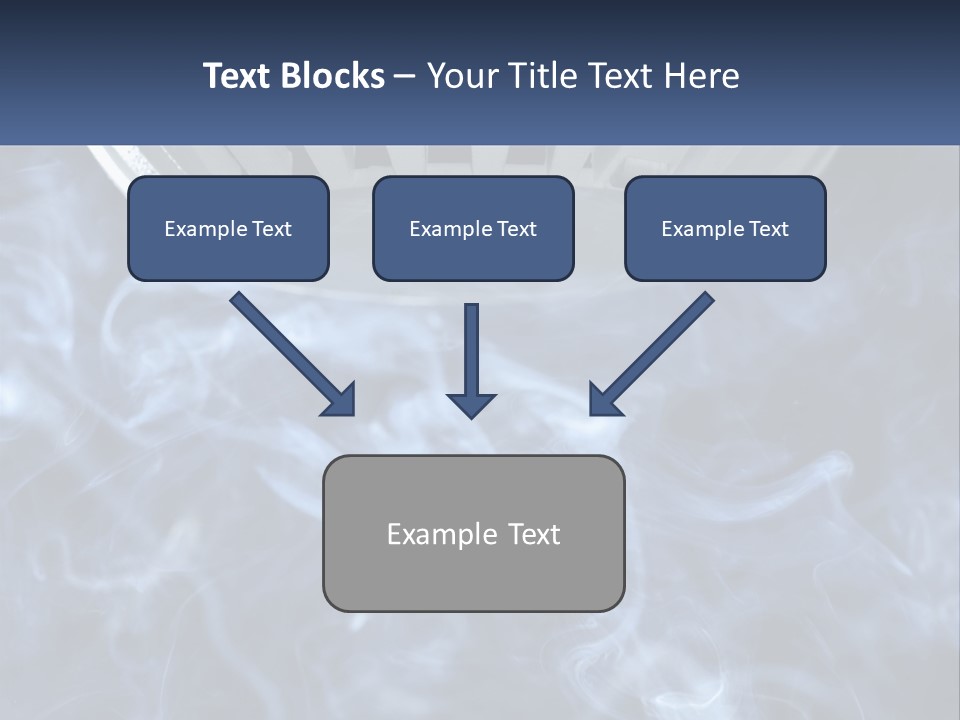 Smoke Coming Out Of A Frying Pan On Top Of A Stove PowerPoint Template