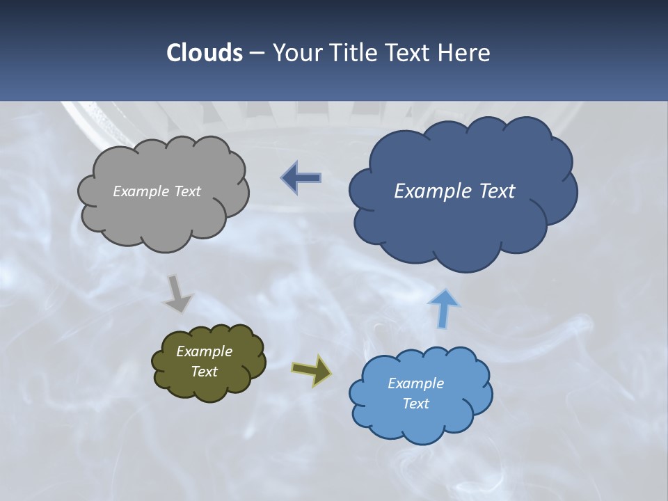 Smoke Coming Out Of A Frying Pan On Top Of A Stove PowerPoint Template