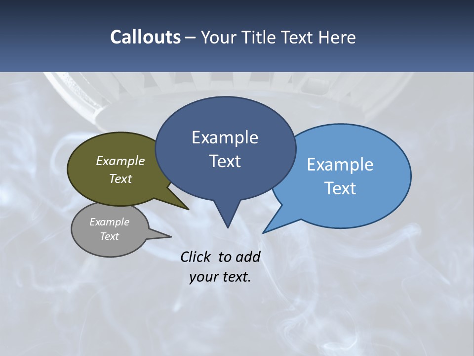 Smoke Coming Out Of A Frying Pan On Top Of A Stove PowerPoint Template
