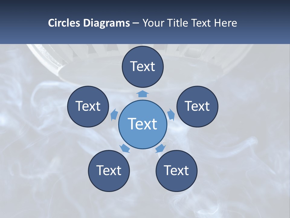 Smoke Coming Out Of A Frying Pan On Top Of A Stove PowerPoint Template