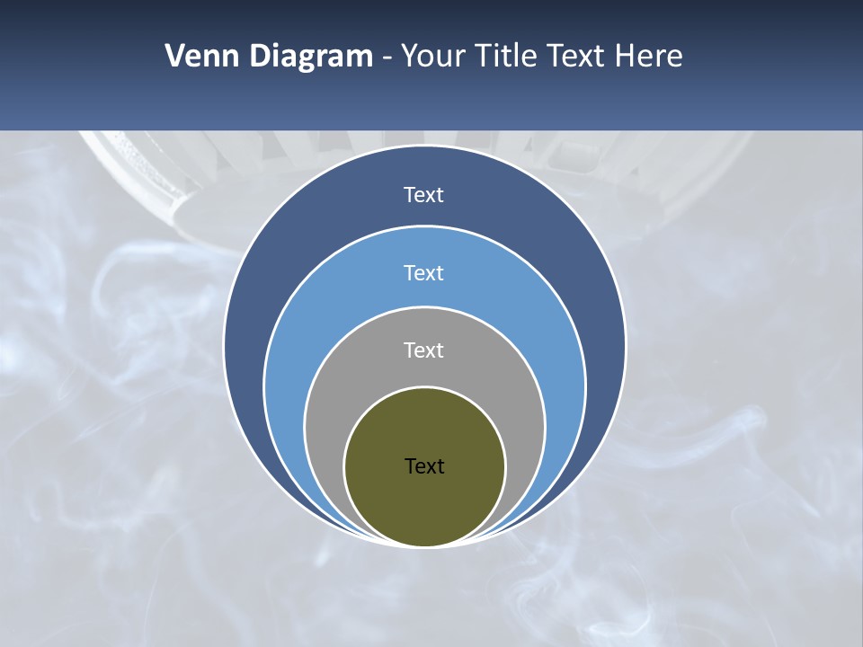 Smoke Coming Out Of A Frying Pan On Top Of A Stove PowerPoint Template