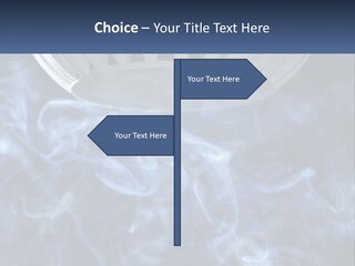 Smoke Coming Out Of A Frying Pan On Top Of A Stove PowerPoint Template