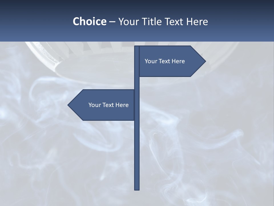 Smoke Coming Out Of A Frying Pan On Top Of A Stove PowerPoint Template