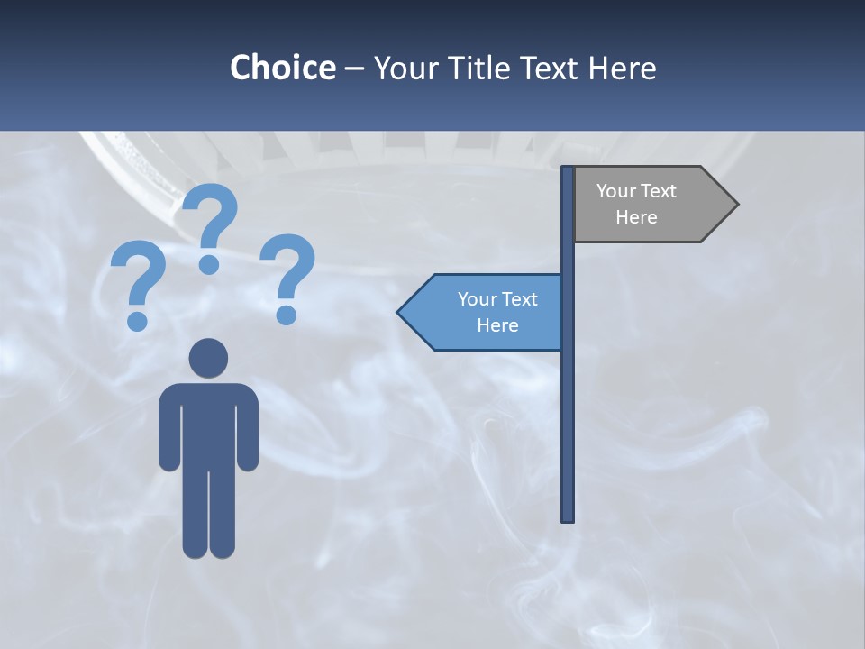 Smoke Coming Out Of A Frying Pan On Top Of A Stove PowerPoint Template