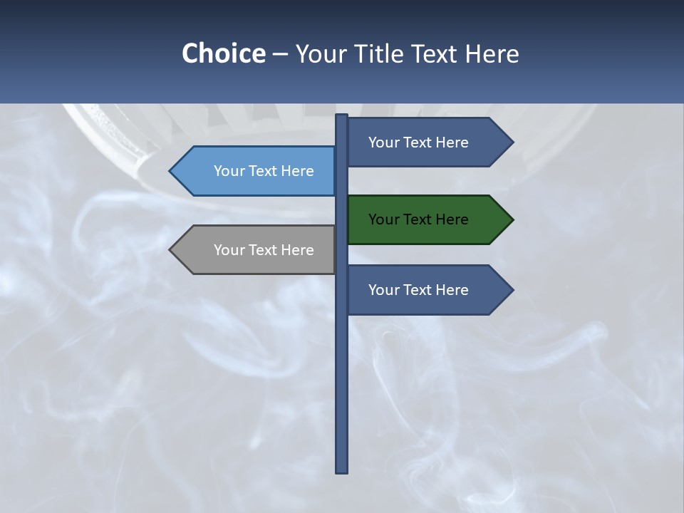 Smoke Coming Out Of A Frying Pan On Top Of A Stove PowerPoint Template
