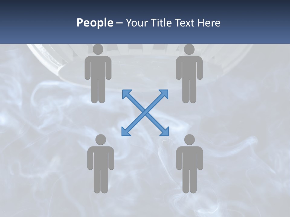 Smoke Coming Out Of A Frying Pan On Top Of A Stove PowerPoint Template