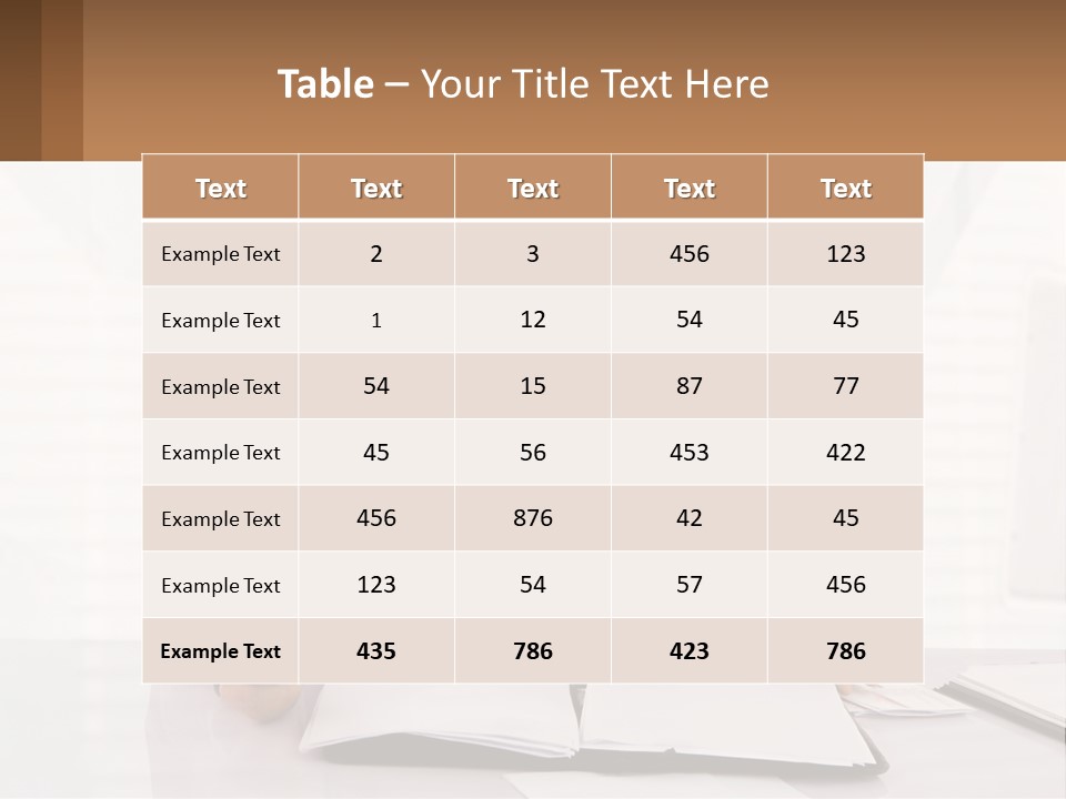A Man Sitting At A Desk In Front Of A Computer PowerPoint Template