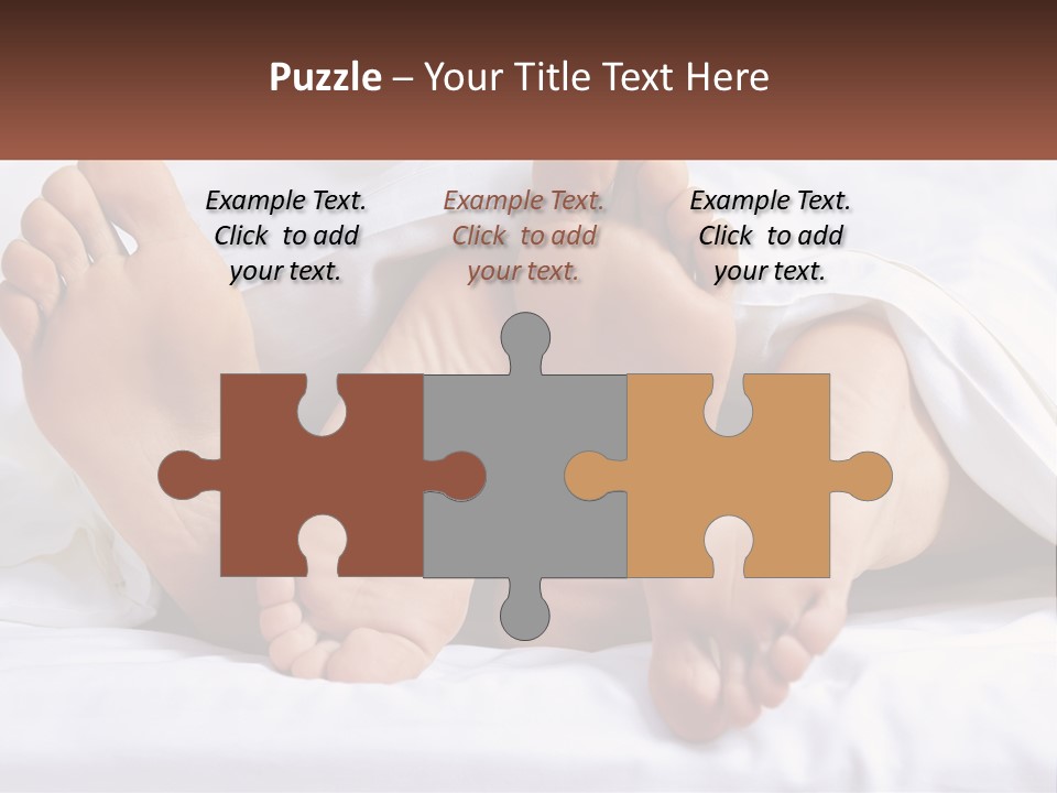 A Person Laying In Bed With Their Feet Up PowerPoint Template