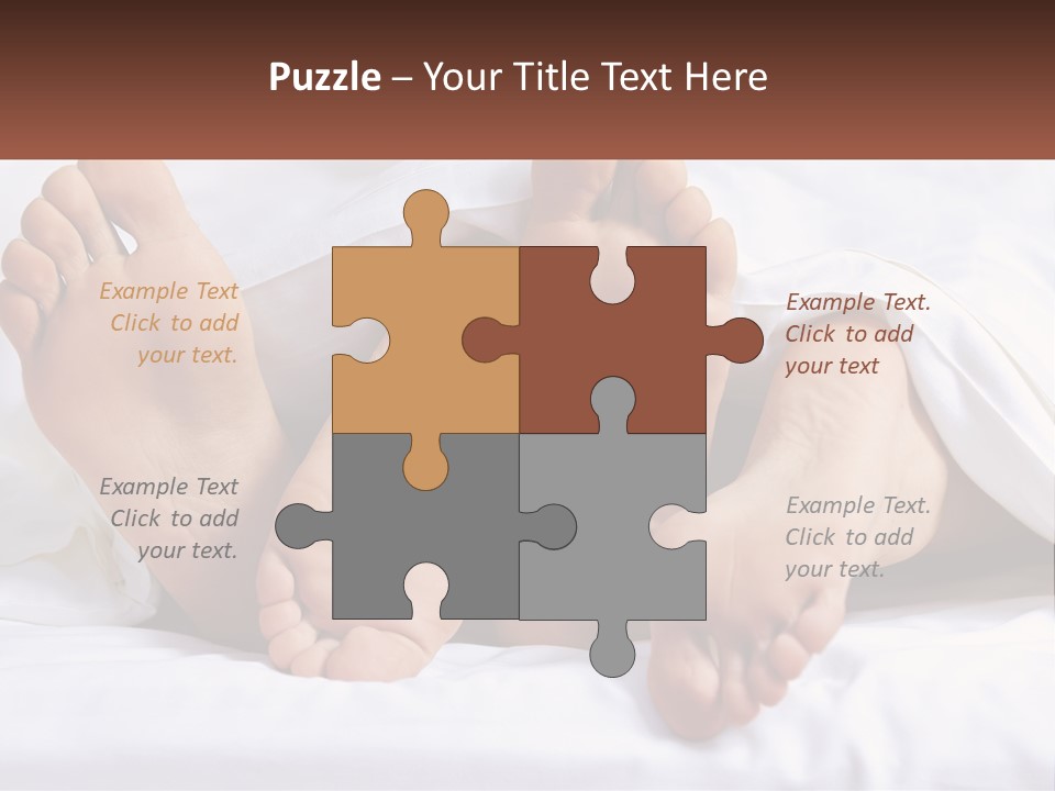 A Person Laying In Bed With Their Feet Up PowerPoint Template