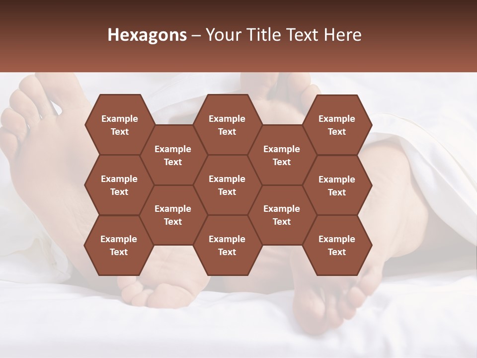 A Person Laying In Bed With Their Feet Up PowerPoint Template