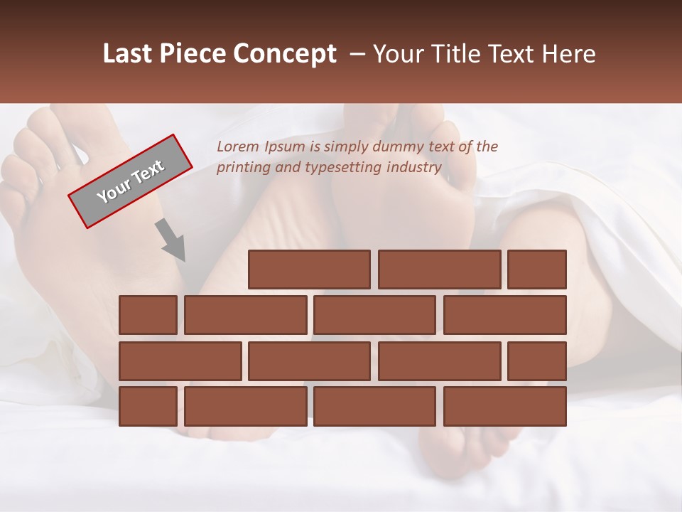 A Person Laying In Bed With Their Feet Up PowerPoint Template