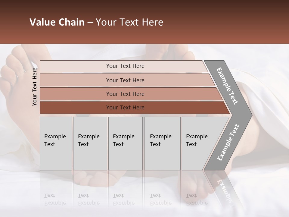 A Person Laying In Bed With Their Feet Up PowerPoint Template
