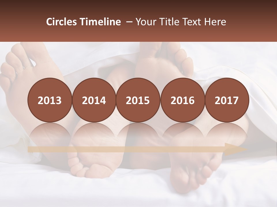 A Person Laying In Bed With Their Feet Up PowerPoint Template