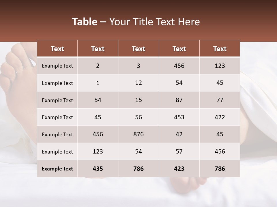 A Person Laying In Bed With Their Feet Up PowerPoint Template