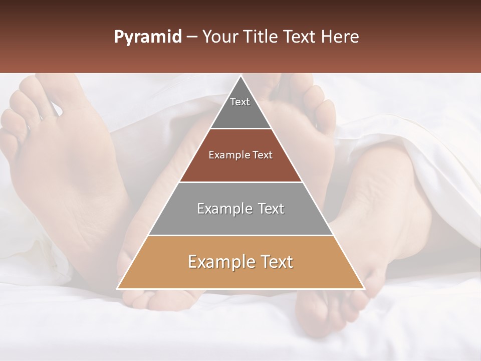 A Person Laying In Bed With Their Feet Up PowerPoint Template