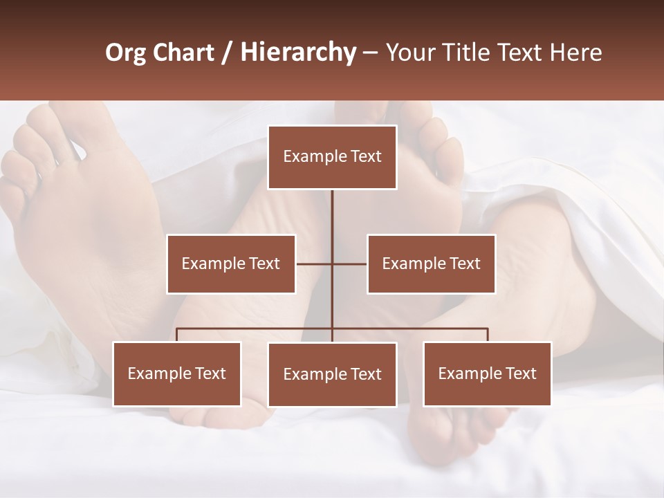 A Person Laying In Bed With Their Feet Up PowerPoint Template