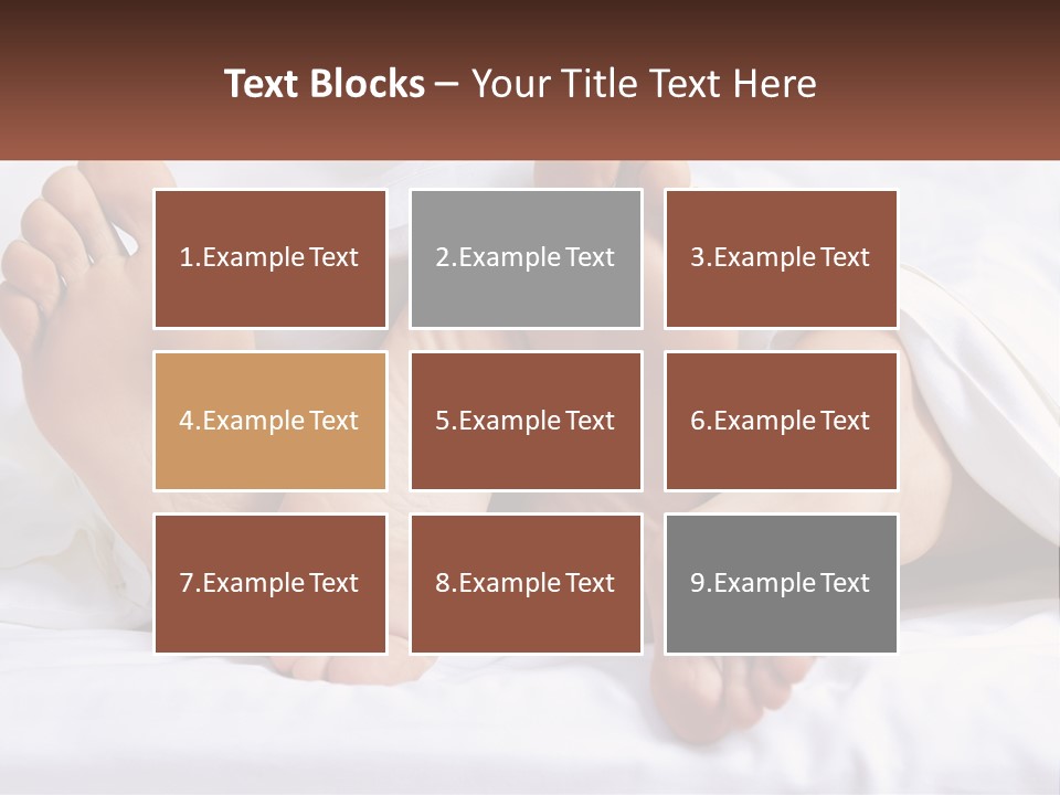 A Person Laying In Bed With Their Feet Up PowerPoint Template