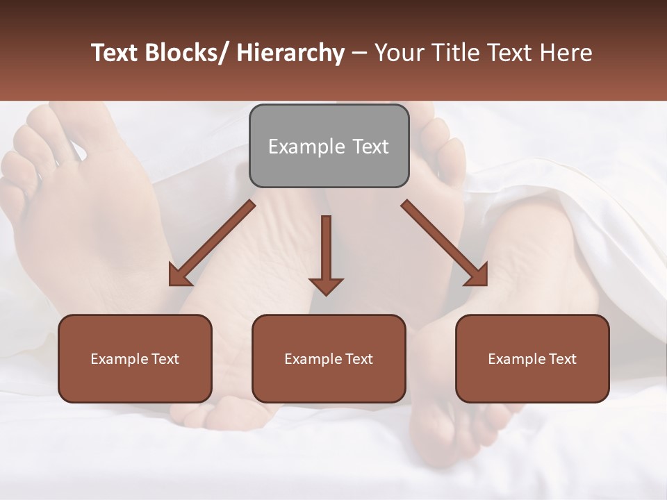 A Person Laying In Bed With Their Feet Up PowerPoint Template