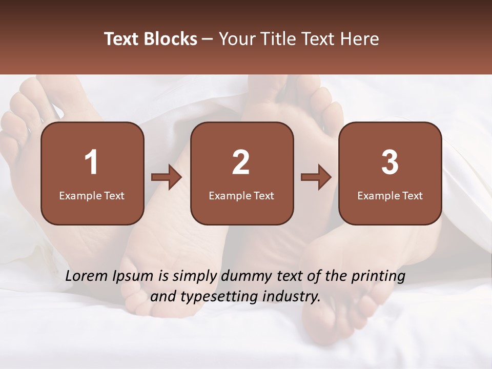 A Person Laying In Bed With Their Feet Up PowerPoint Template