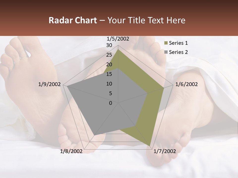A Person Laying In Bed With Their Feet Up PowerPoint Template