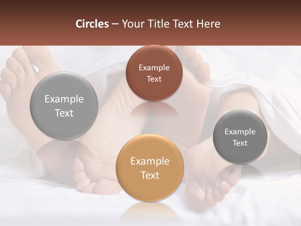 A Person Laying In Bed With Their Feet Up PowerPoint Template