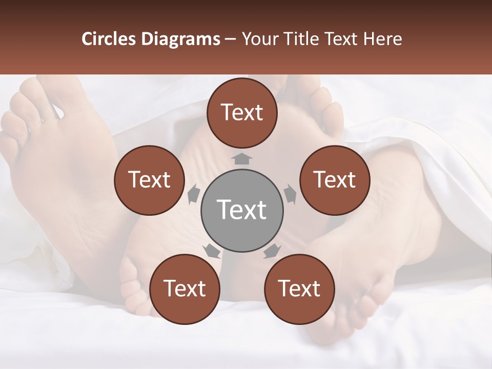 A Person Laying In Bed With Their Feet Up PowerPoint Template