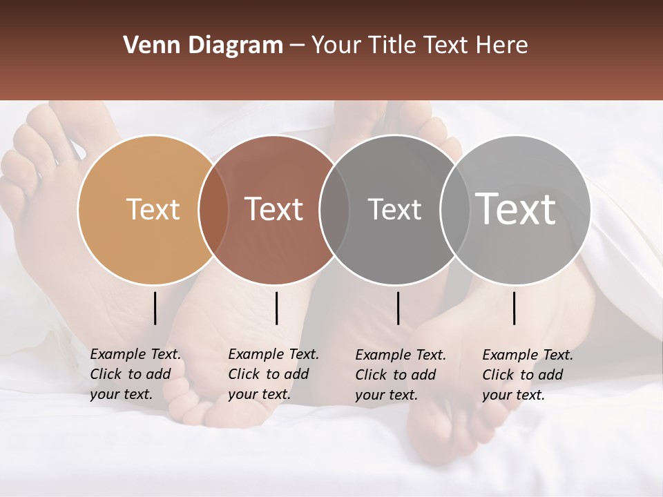 A Person Laying In Bed With Their Feet Up PowerPoint Template