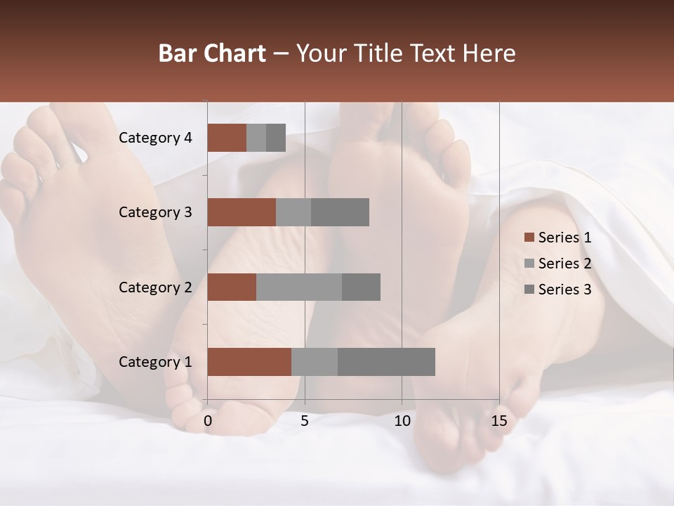 A Person Laying In Bed With Their Feet Up PowerPoint Template
