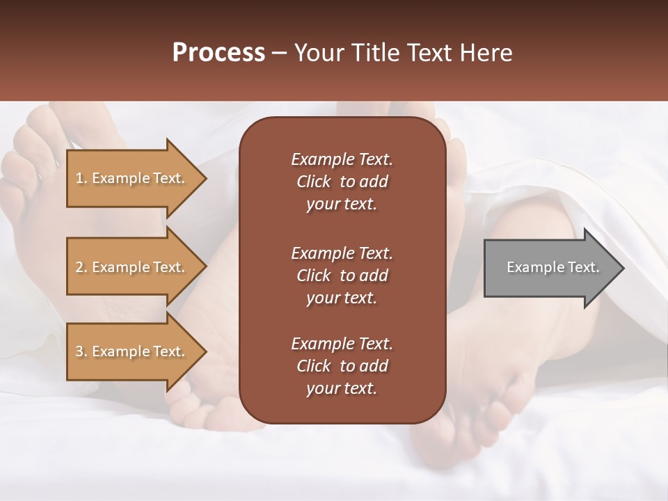A Person Laying In Bed With Their Feet Up PowerPoint Template