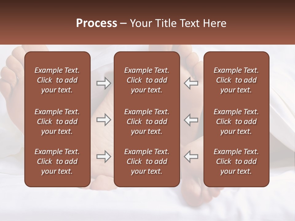 A Person Laying In Bed With Their Feet Up PowerPoint Template