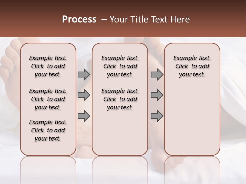 A Person Laying In Bed With Their Feet Up PowerPoint Template